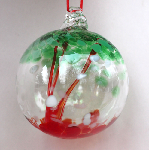 Click to view detail for DB-1036 Ornament - Snow Flying Witchball $37